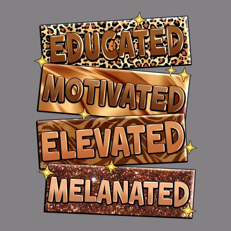 Educated Motivated Elevated Melanated Heavyweight Hoodie by Zillion Design Studio | Teevron