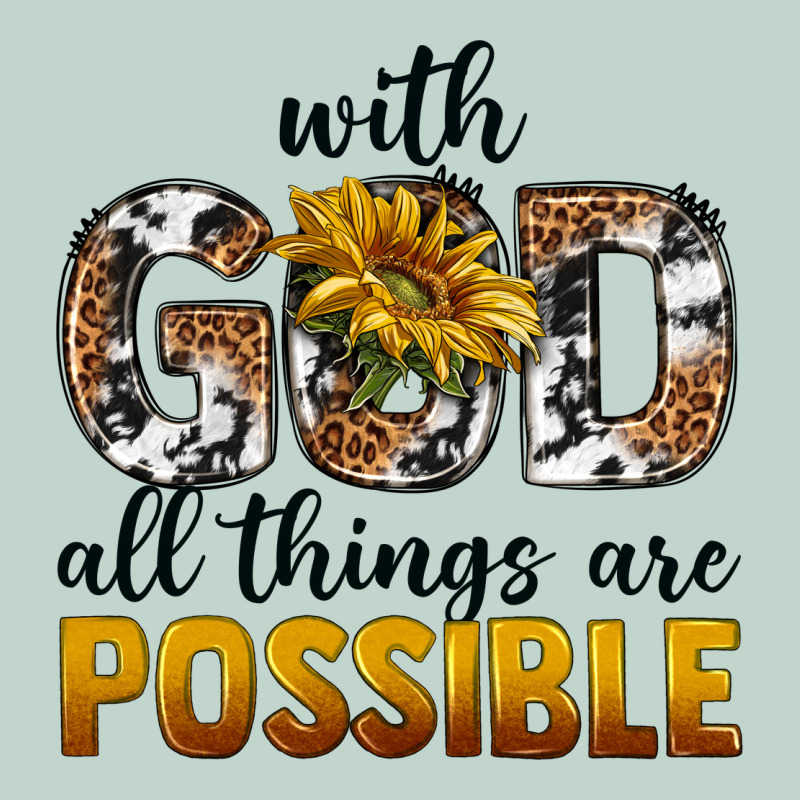 With God Al Things Ara Possible Zipper Hoodie by texasbilliewilder | Teevron