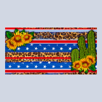 Usa Sunflower And Cactus License Plate Premium Sweatshirt | Teevron