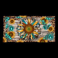 Western Sunflower And Gemstone License Plate Zipper Hoodie | Teevron
