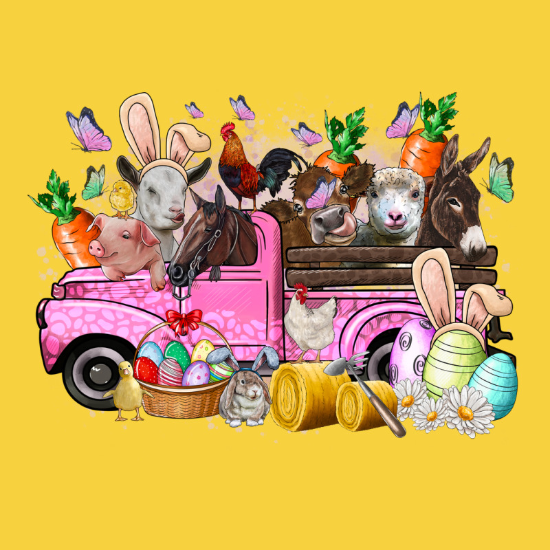 Easter Day Farm Animals Truck Premium Sweatshirt by RacoonDesign | Teevron