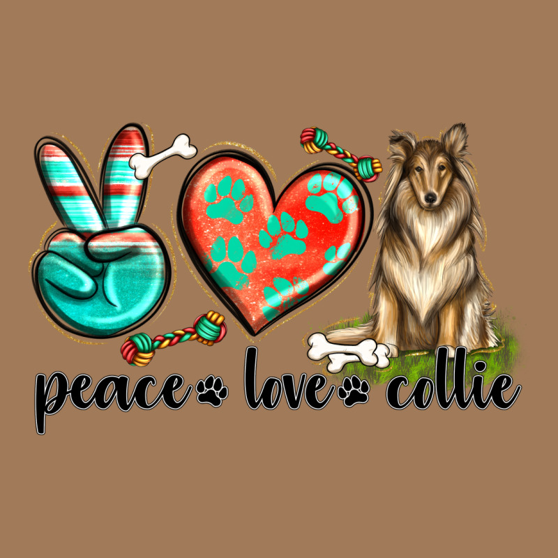 Peace Love Collie Classic Tee by texasbilliewilder | Teevron