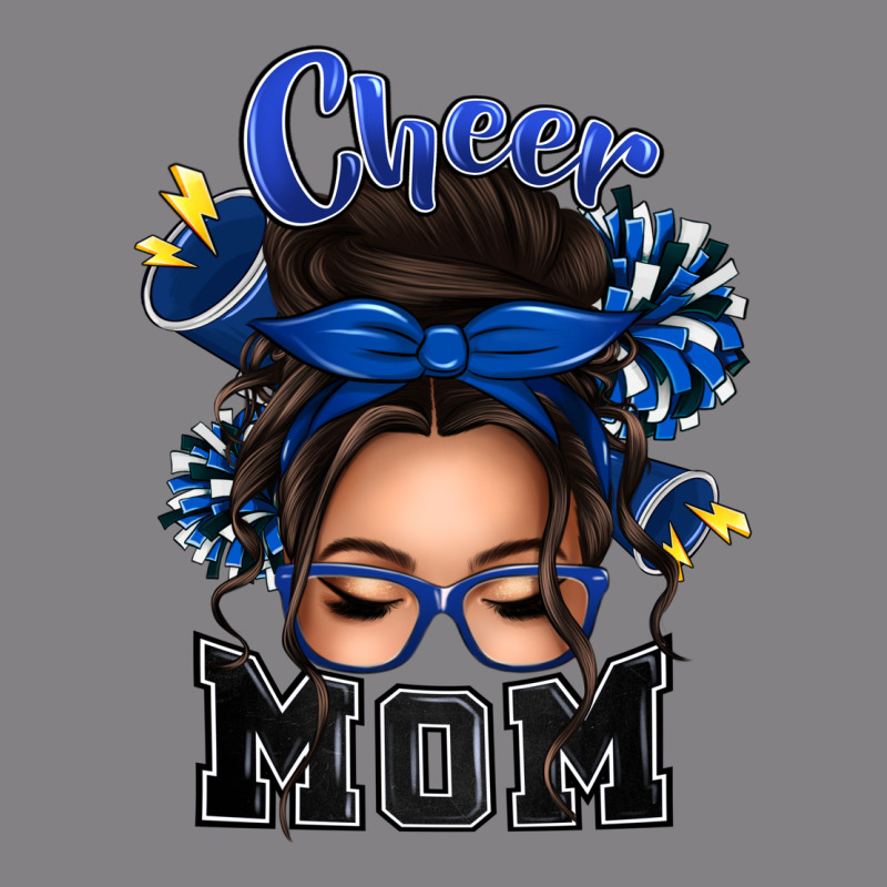 Cheer Mom Messy Bun Heavyweight Hoodie by texasbilliewilder | Teevron