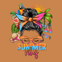 Summer Vibes Messy Bun Heavyweight Hoodie | Teevron