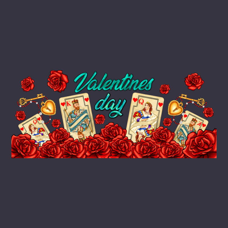 Valentines Day With Playing Cards Vintage Hoodie by AdoDesignShop | Teevron