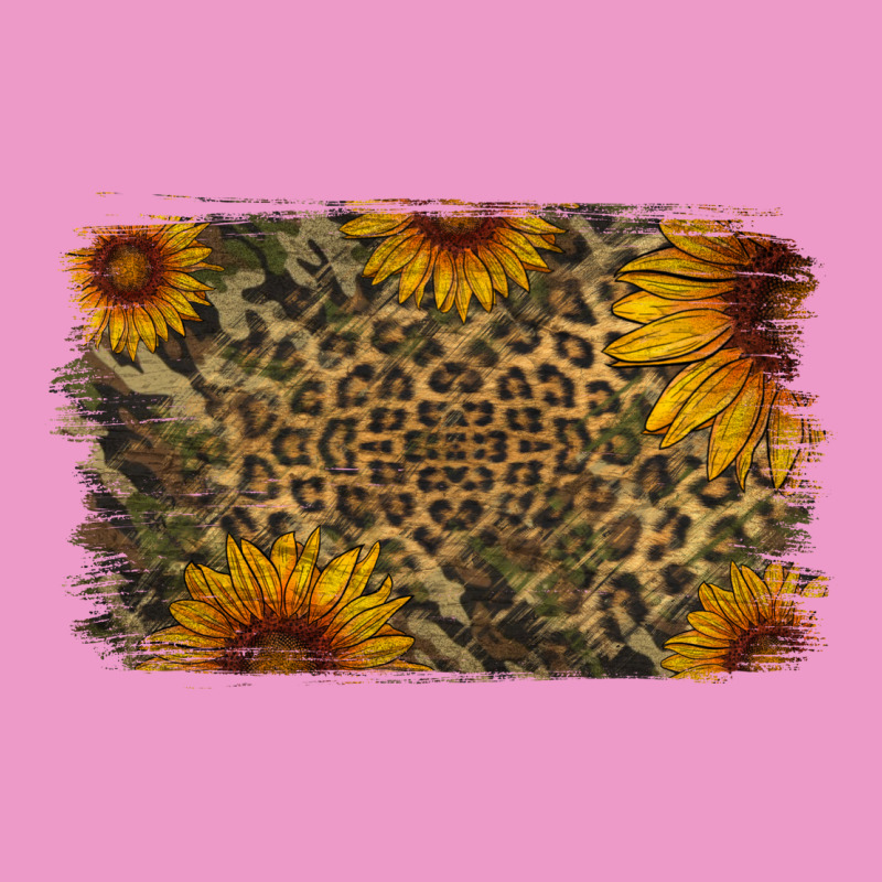 Camouflage Leopard Sunflower Background Urban Hoodie by Jasminsmagicworld | Teevron