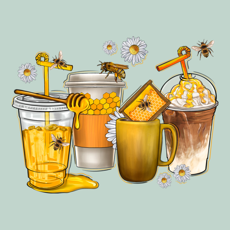 Coffee Cups Bumble Bee Zipper Hoodie by texasbilliewilder | Teevron