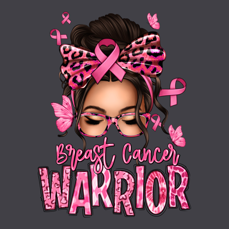 Brest Cancer Warrior Afro Messy Bun Heavyweight Hoodie by texasbilliewilder | Teevron