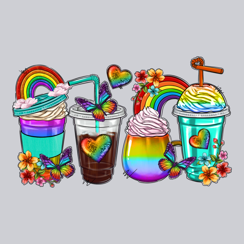 Rainbow Coffee Cups Classic Tee by texasbilliewilder | Teevron