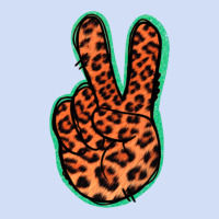 Orange Leopard Peace Sign Urban Hoodie | Teevron