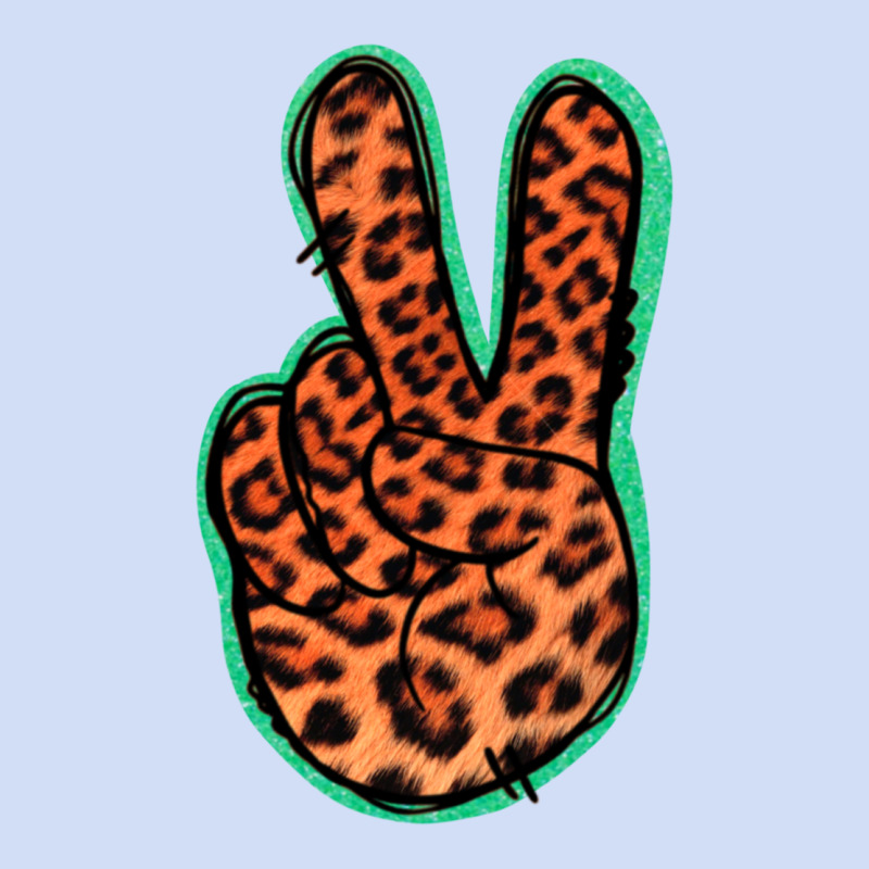Orange Leopard Peace Sign Urban Hoodie by Jasminsmagicworld | Teevron
