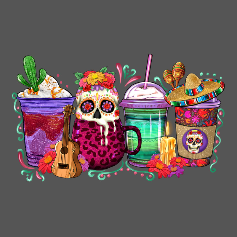Dia De Los Muertos Coffee Cups Zipper Hoodie by texasbilliewilder | Teevron