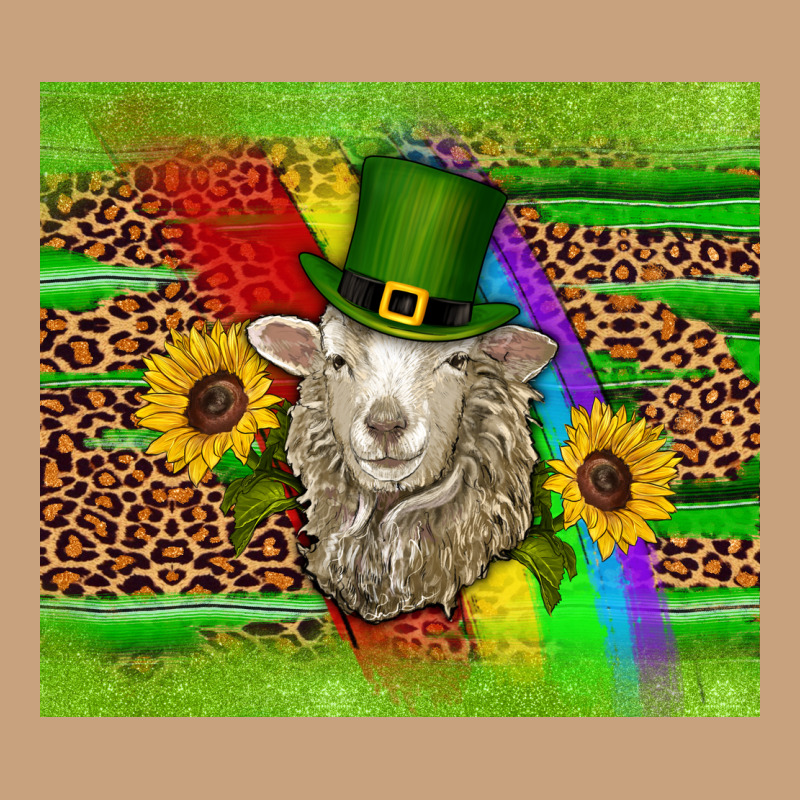 St Patricks Sheep Sunflowers Rainbow Serape Leopard Glitter Vintage Tee by Artiststas | Teevron