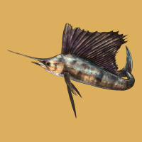 Atlantic Sailfish Illustrations Premium Hoodie | Teevron