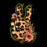 Leopard Floral Peace Sign Urban Hoodie | Teevron