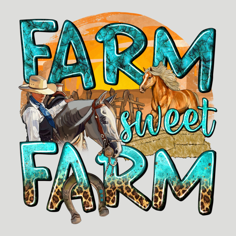 Farm Sweet Farm With Horses Zipper Hoodie by texasbilliewilder | Teevron