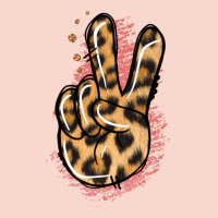 Pink Glitter Leopard Peace Sign Urban Hoodie | Teevron