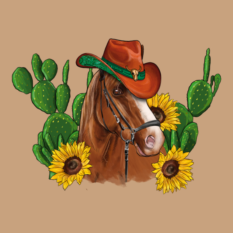 Western Horse Cowboy Hat Cactus Sunflowers Vintage Tee by Artiststas | Teevron