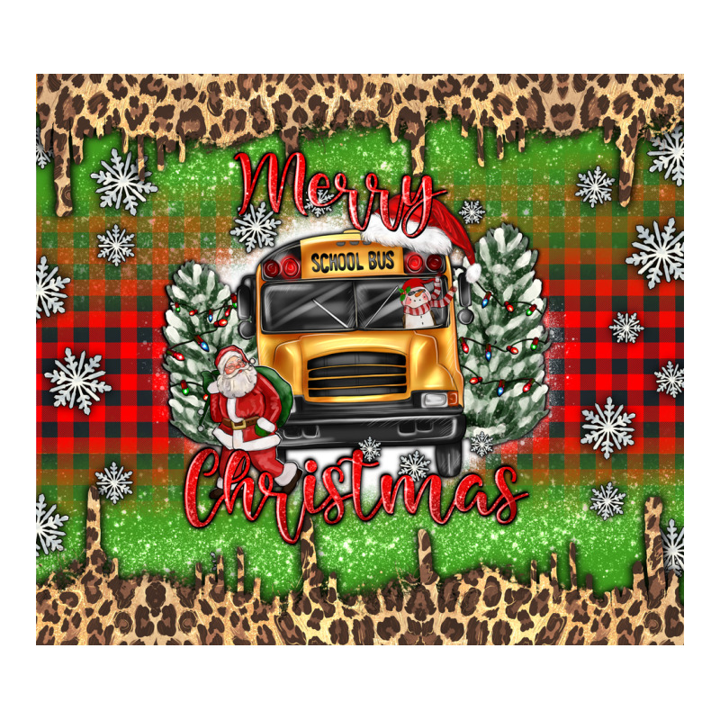 Christmas School Bus Heavyweight Hoodie by texasbilliewilder | Teevron