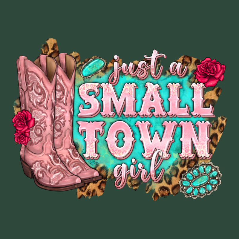 Just A Small Town Girl Cowgirl Boots Zipper Hoodie by texasbilliewilder | Teevron