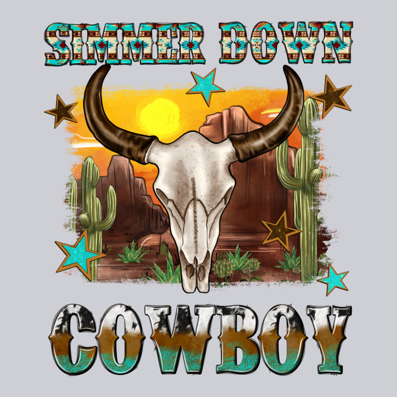 Simmer Down Cowboy Classic Tee by texasbilliewilder | Teevron