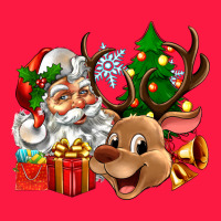 Santa And Reindeer Zipper Hoodie | Teevron
