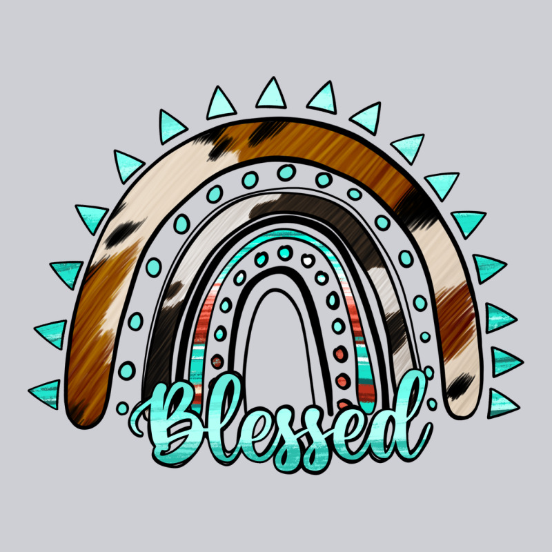 Blessed Rainbow Cowhide Aztec Urban Hoodie by Jasminsmagicworld | Teevron