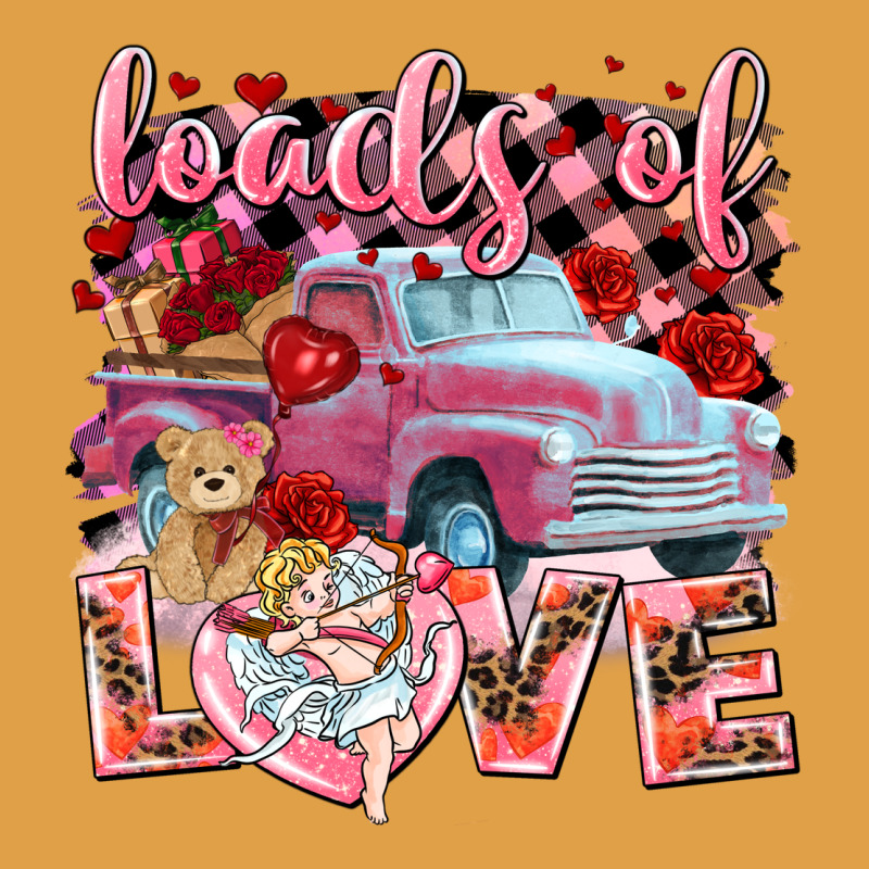 Loads Of Love Valentines Day Truck Premium Hoodie by NancyCooperArtShop | Teevron