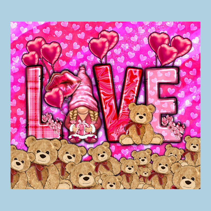 Love Gnome With Bear Premium Hoodie by NancyCooperArtShop | Teevron