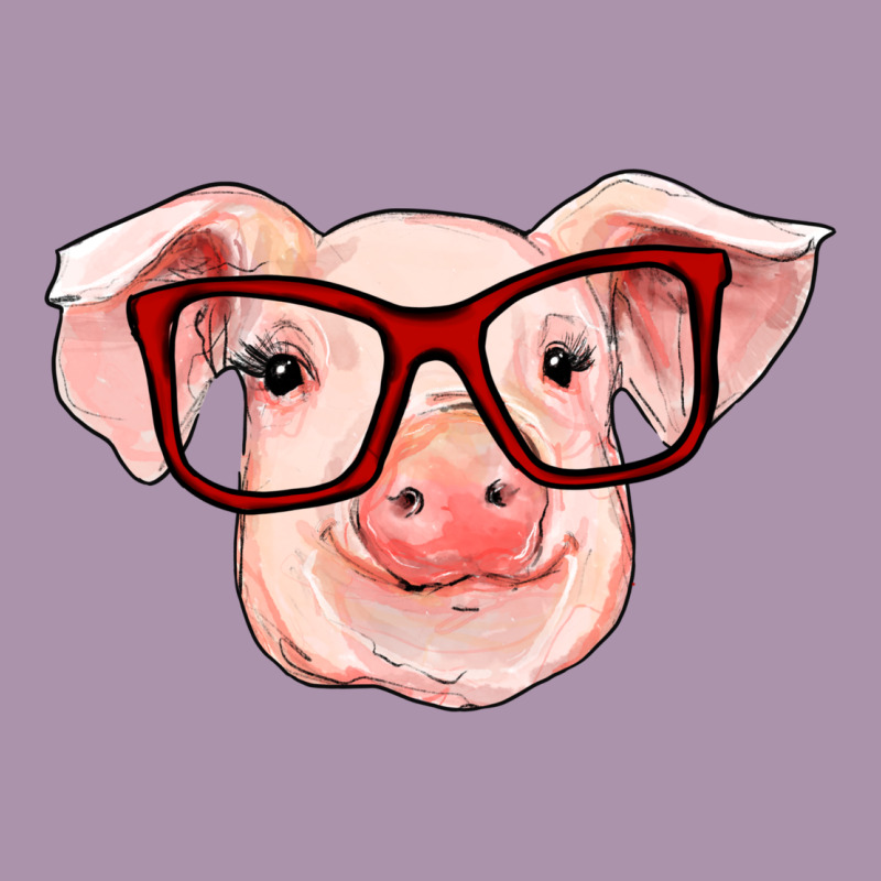 Pig With Red Glasses Heavyweight Hoodie by RanaPortraitStore | Teevron