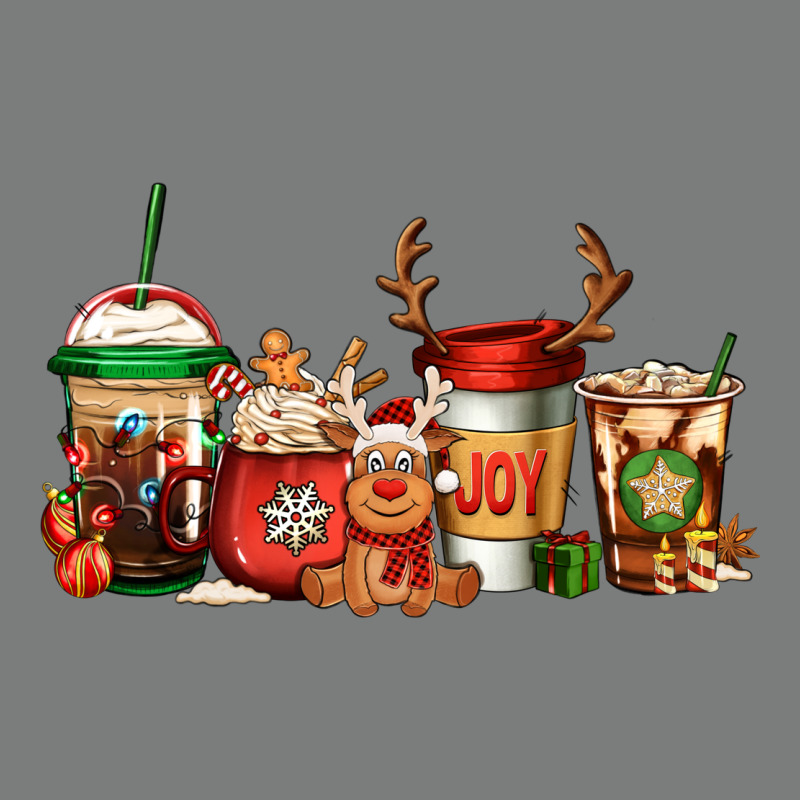 Reindeer Christmas Coffee Cups Premium Hoodie by Jasminsmagicworld | Teevron