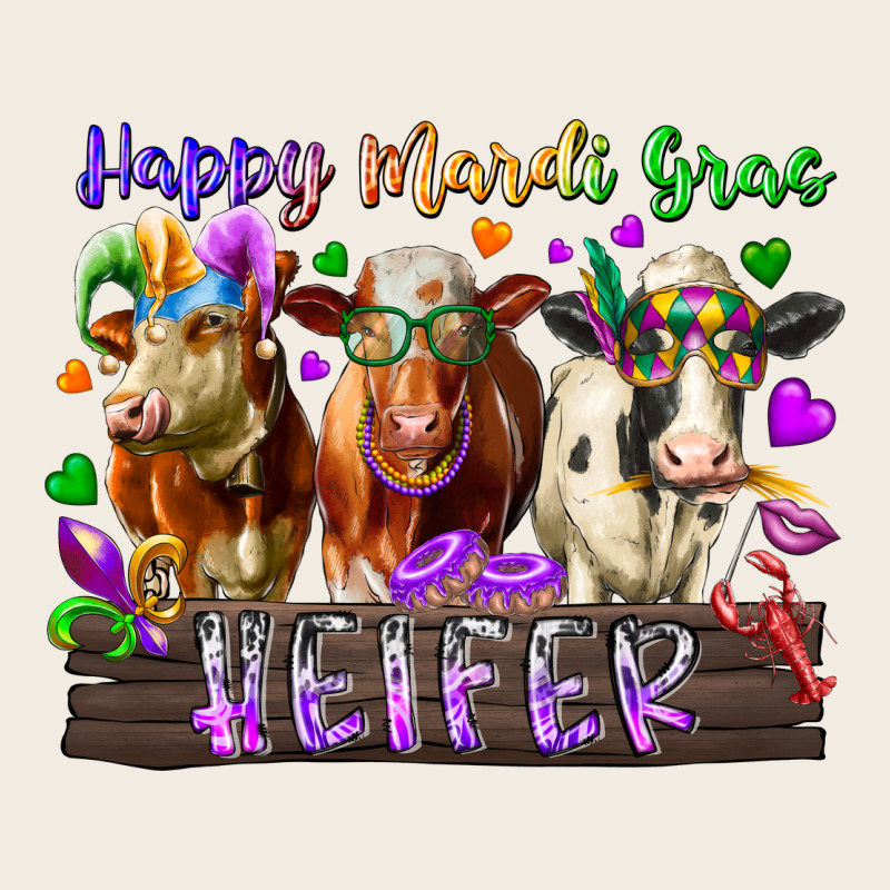 Happy Mardi Gras Heifer Premium Sweatshirt by RacoonDesign | Teevron