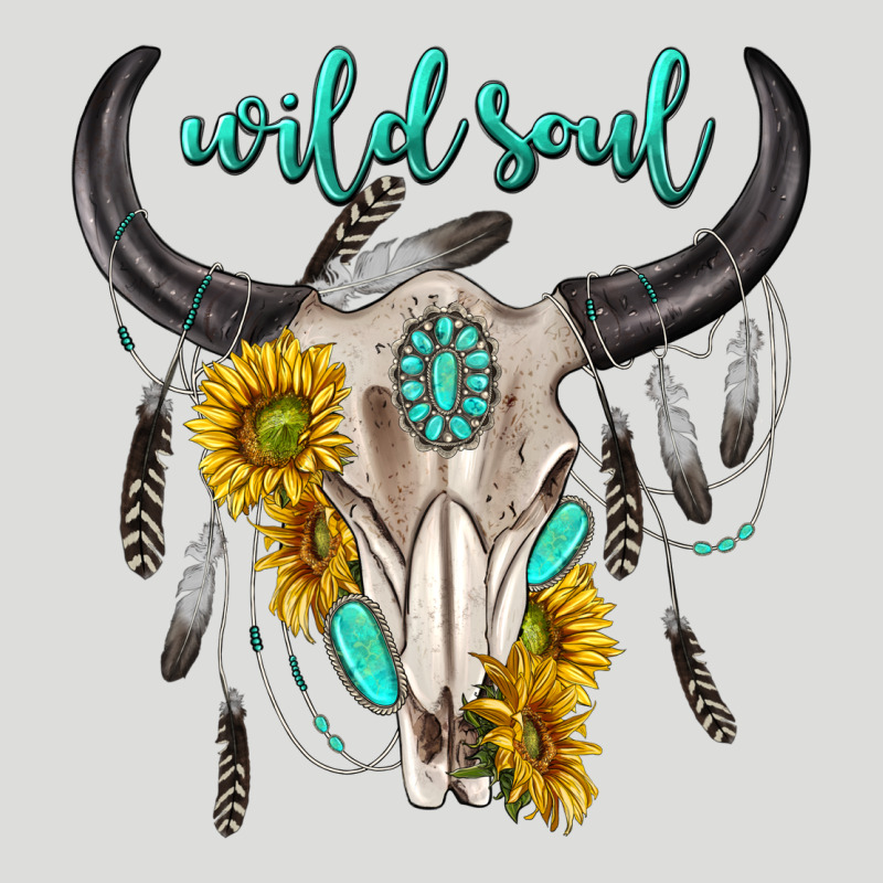 Wild Soul Boho Bull Skull Zipper Hoodie by texasbilliewilder | Teevron