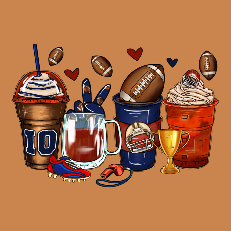 American Football Coffee Cups Heavyweight Hoodie by Zillion Design Studio | Teevron