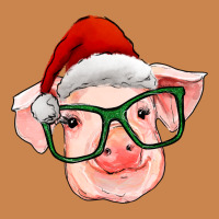 Christmas Pig With Santa Claus Hat Heavyweight Hoodie | Teevron