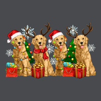 Golden Dogs With Christmas Zipper Hoodie | Teevron