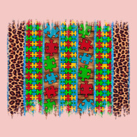 Autism Awareness Leopard Puzzle Brush Stroke Urban Heavy Tee | Teevron