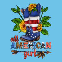 All American Girl Cowboy Boot With Sunflower Premium Sweatshirt | Teevron