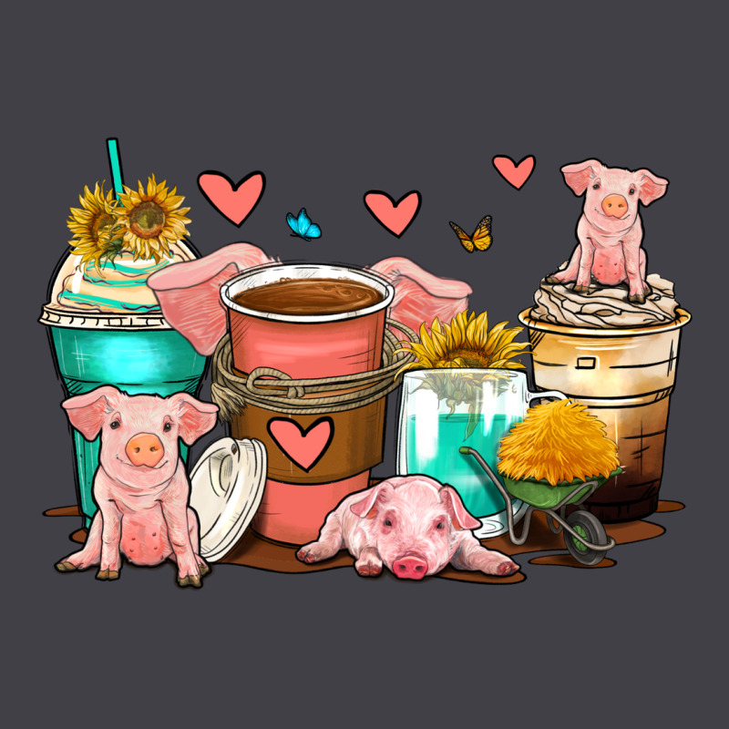 Pigs Coffee Cups Heavyweight Hoodie by Zillion Design Studio | Teevron