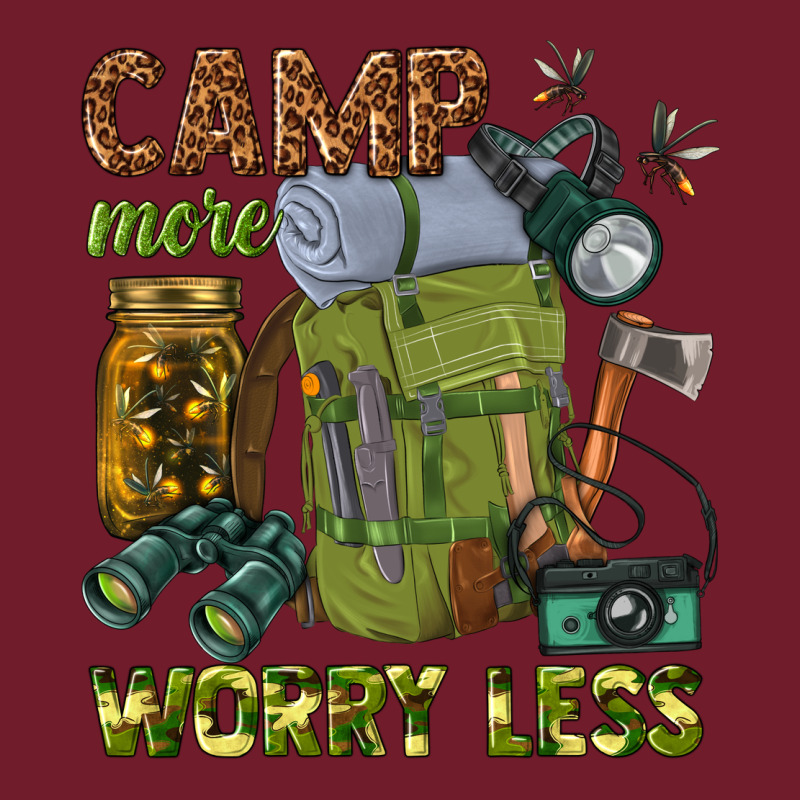 Camp More Worry Less Zipper Hoodie by texasbilliewilder | Teevron