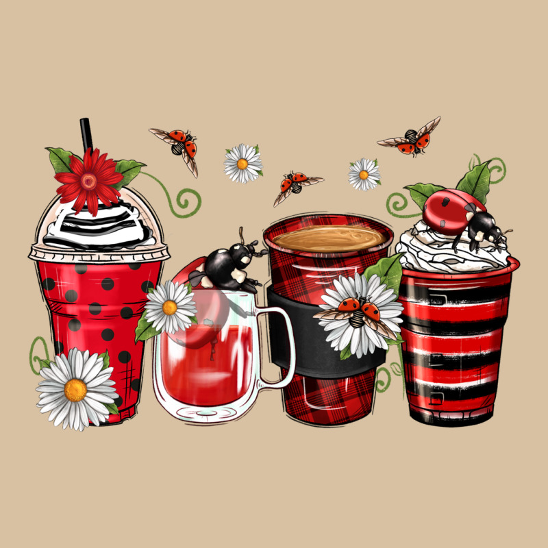 Ladybug Coffee Cups Heavyweight Hoodie by Zillion Design Studio | Teevron