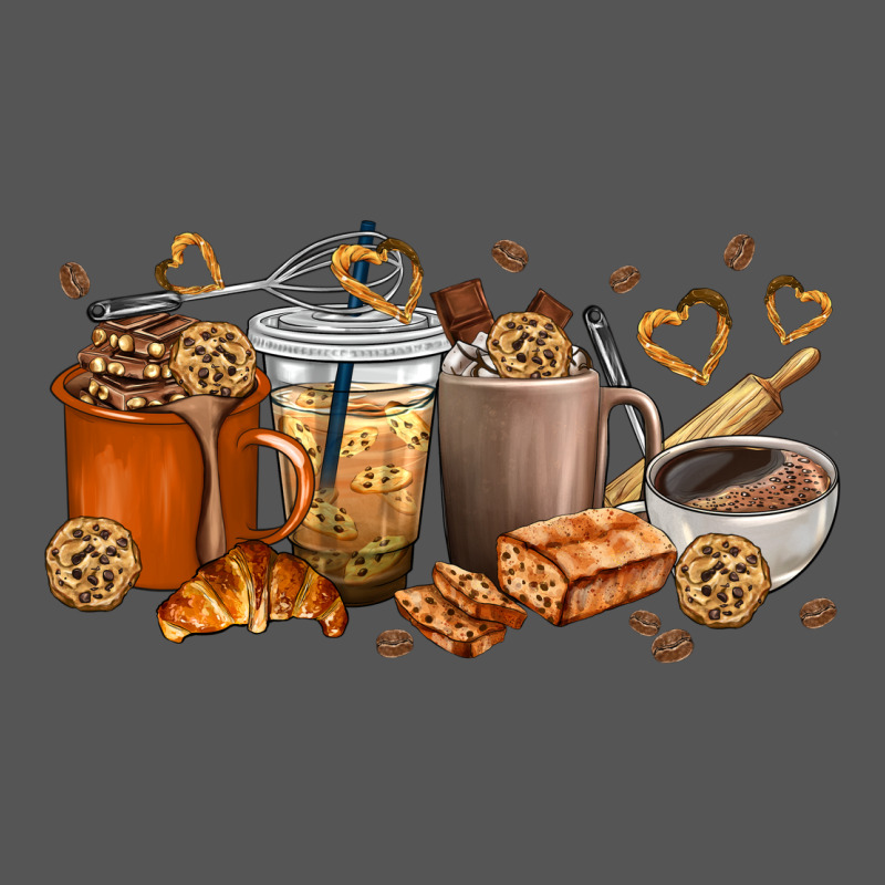 Cookie Coffee Cups Zipper Hoodie by texasbilliewilder | Teevron