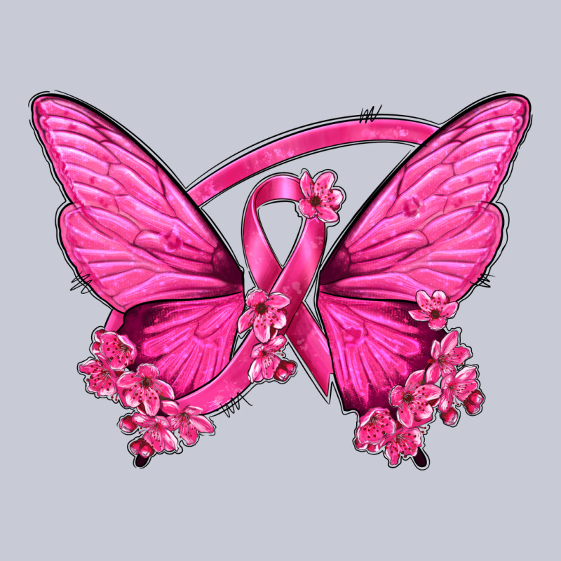 Breast Cancer Butterfly Heavyweight Hoodie by texasbilliewilder | Teevron