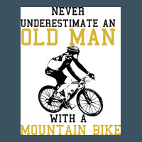 Never Underestimate An Old Man With A Mountain Bike Urban Heavy Tee | Teevron