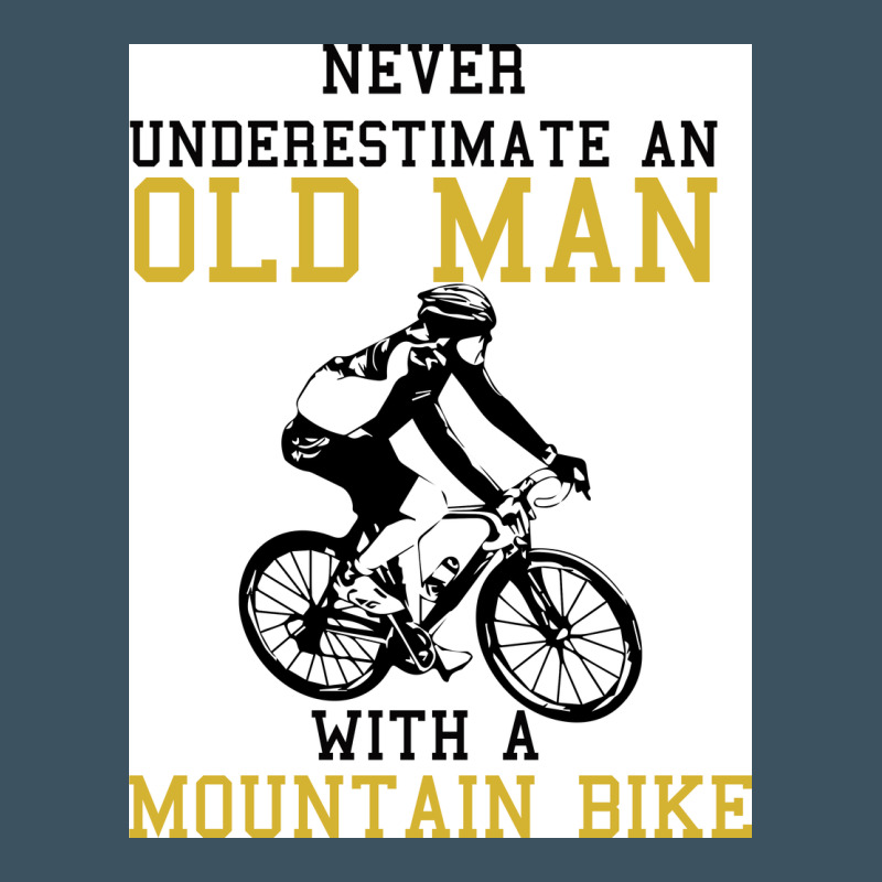 Never Underestimate An Old Man With A Mountain Bike Urban Heavy Tee by Bettercallsaul | Teevron