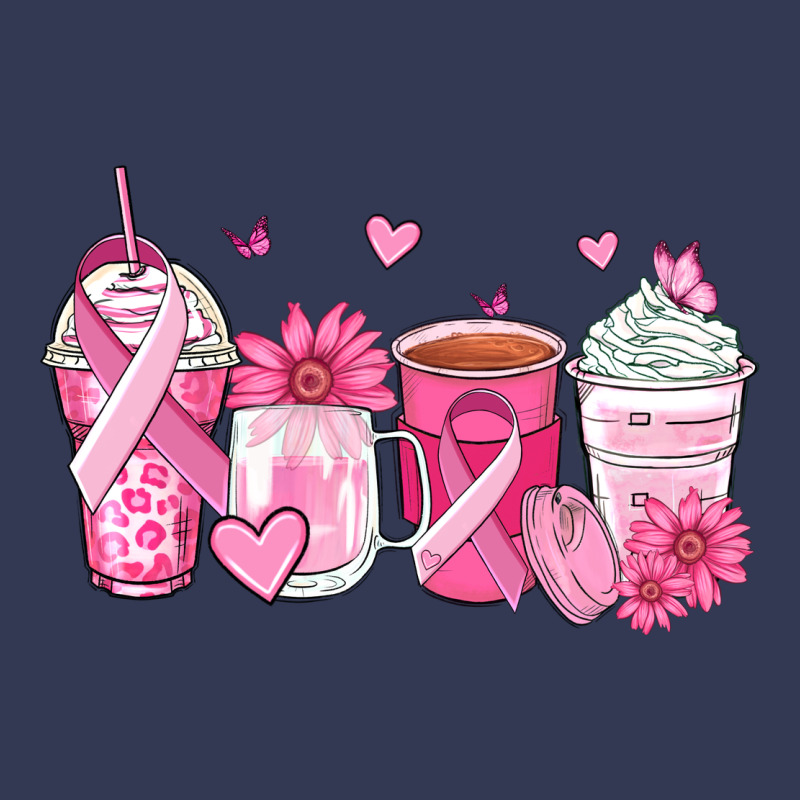 Breast Cancer Coffee Cups Heavyweight Hoodie by Zillion Design Studio | Teevron