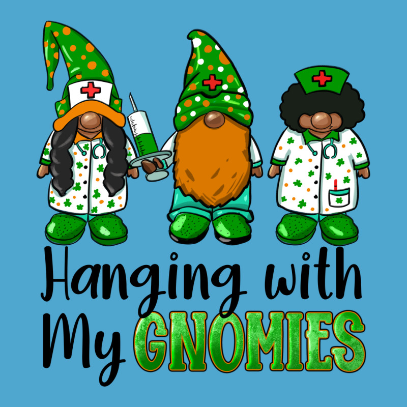 Hanging With My Gnomies African American Nurse Gnomies Premium Hoodie by BarkalooDesign | Teevron