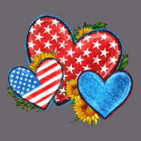 Usa Flag Hearts With Sunflower Premium Sweatshirt | Teevron