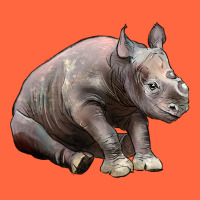 Baby Rhino Illustrations Premium Hoodie | Teevron