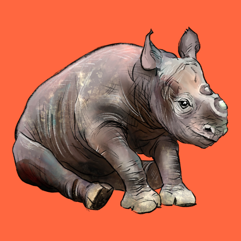 Baby Rhino Illustrations Premium Hoodie by LillyAllenDesigns | Teevron